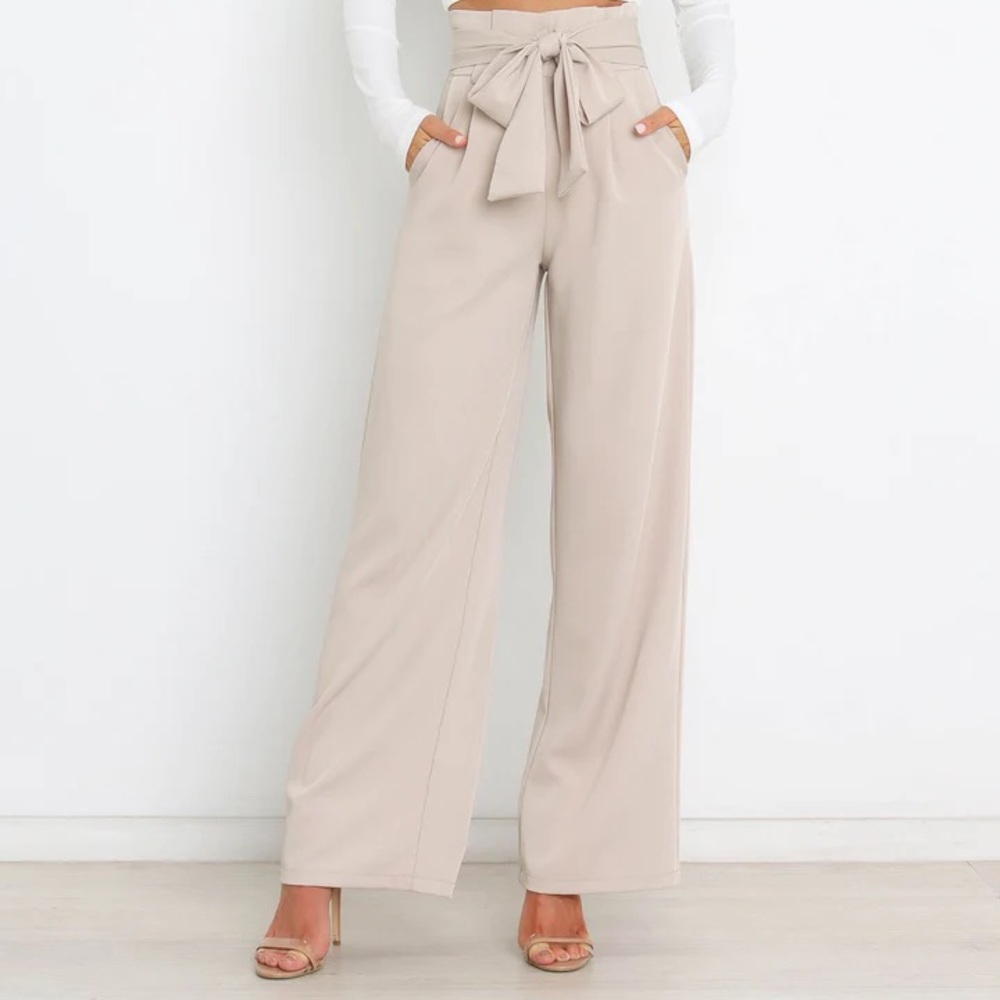 PETAL AND PUP, NEW, TAN/CREME SLACKS